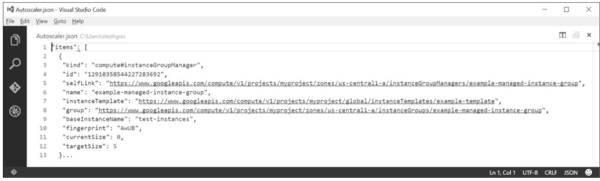 Fig. 4.16 Configuration déclarative de l’AutoScaler de Google App Engine